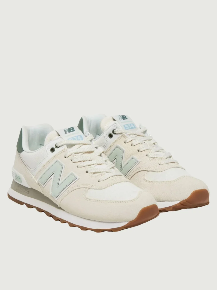 Sneaker 574 con inserti in verde - immagine 6