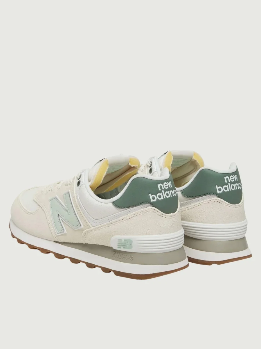 Sneaker 574 con inserti in verde - immagine 5