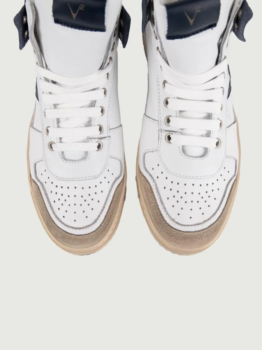 Sneaker College High Bianco Blu - immagine 5