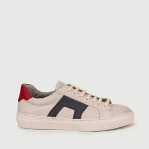 Sneaker Marine in pelle effetto used