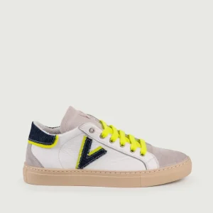 Sneaker Olympic V blu e giallo fluo