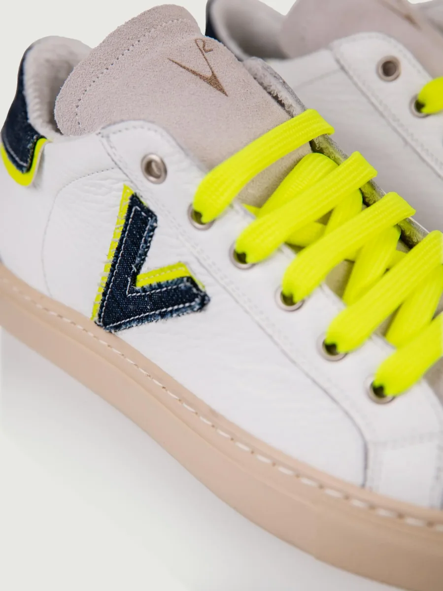 Sneaker Olympic V blu e giallo fluo - immagine 6