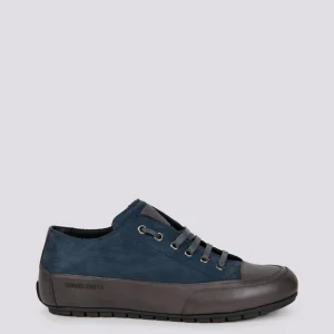 Sneaker ROCK in camoscio blu