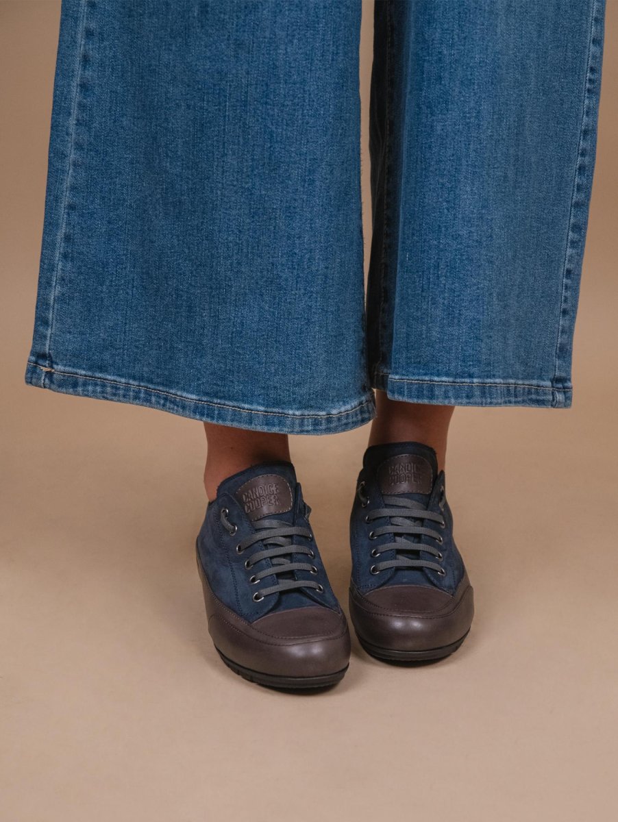 Sneaker ROCK in camoscio blu - immagine 6