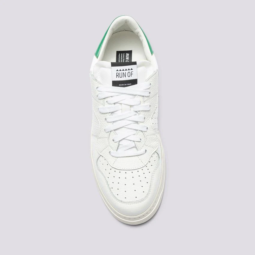 Sneaker Run Of CLASSIC bianco verde - immagine 5
