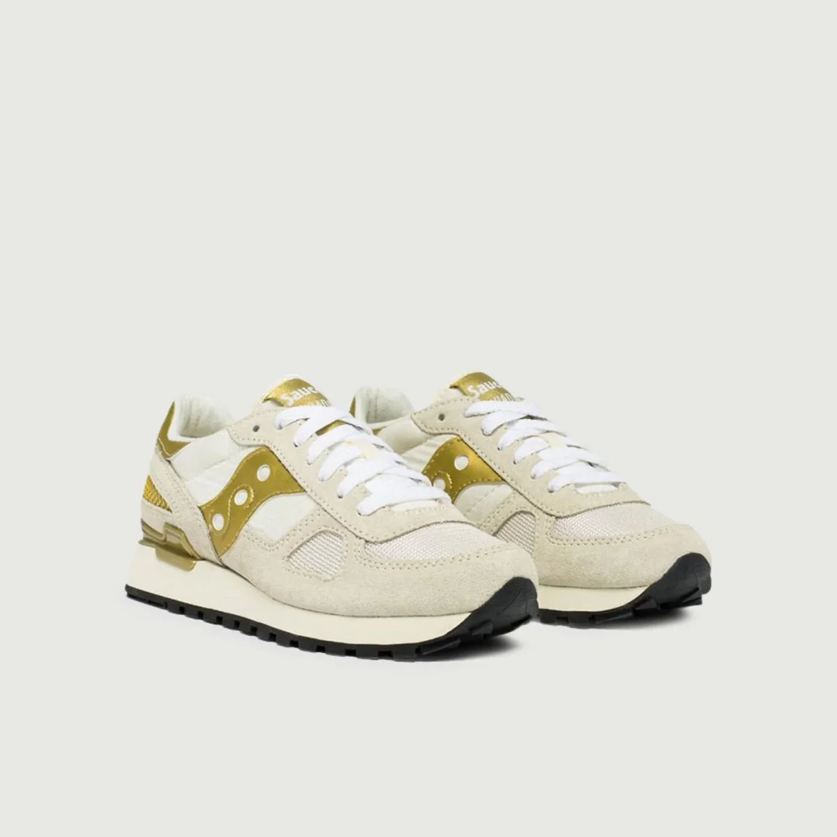 Sneaker Saucony Shadow Original bianco e oro - immagine 3
