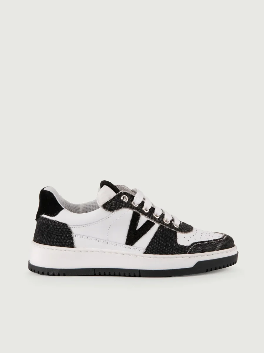 Sneakers COLLEGE VINTAGE nere e bianche