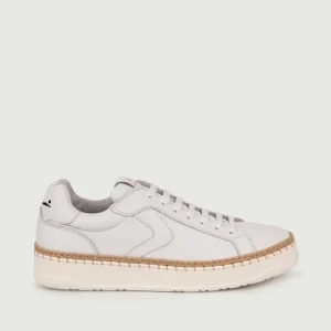 Sneakers Layton in pelle bianca dettaglio corda