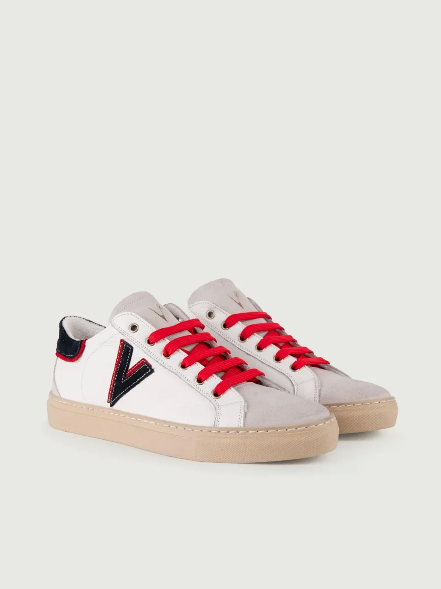 Sneakers OLYMPIC bianche e blu - immagine 3