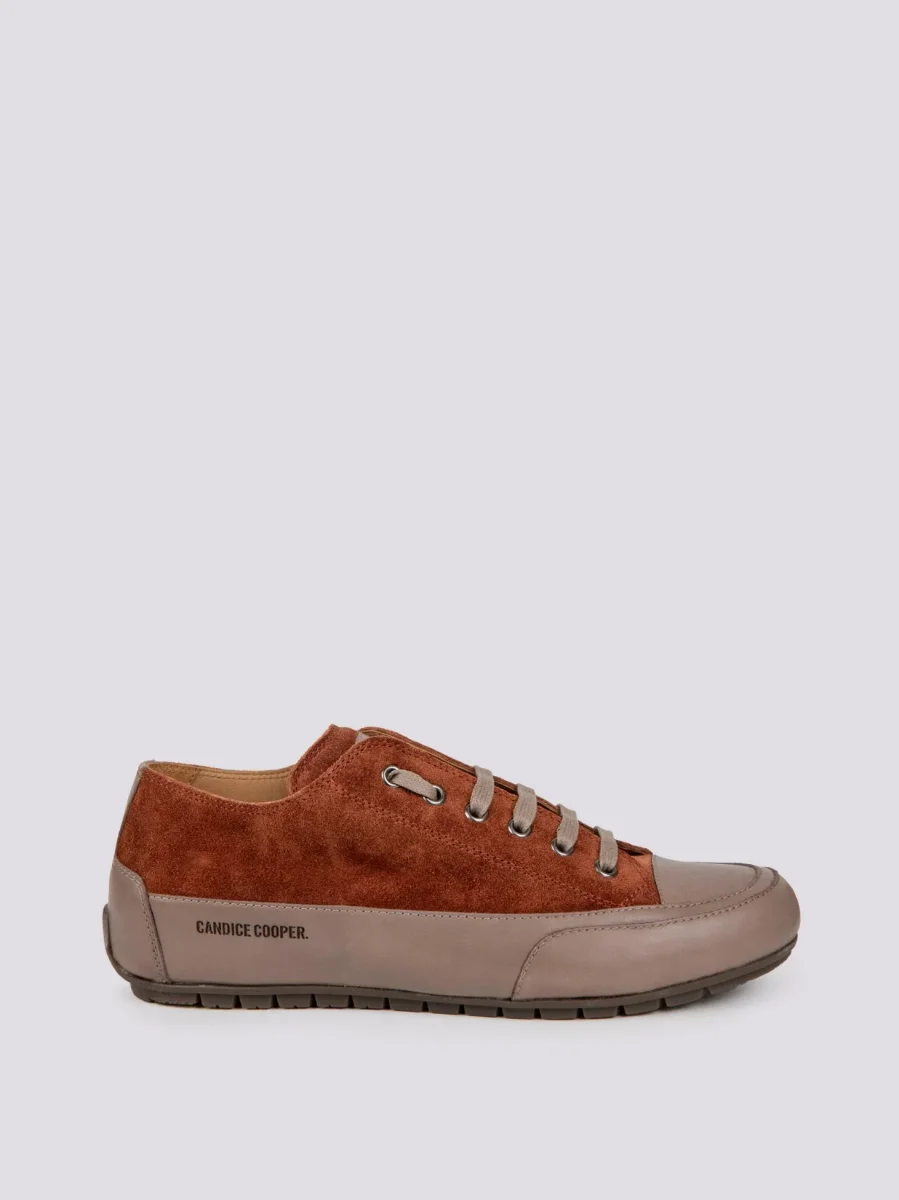 Sneakers Rock in camoscio cognac