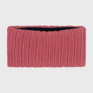 Snood rosa in maglia foderata in pile neonato