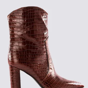Stivaletti in pelle stampa cocco