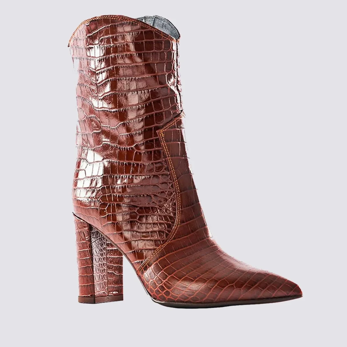 Stivaletti in pelle stampa cocco - immagine 7