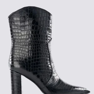 Stivaletti in pelle stampa cocco