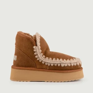 Stivaletto Mou Mini eskimo platform boot Cognac