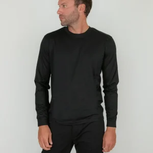 T-SHIRT A MANICA LUNGA NERA