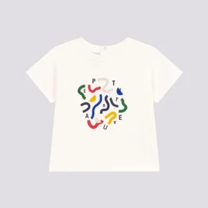 T-SHIRT BIANCA IN JERSEY LEGGERO BEBÈ