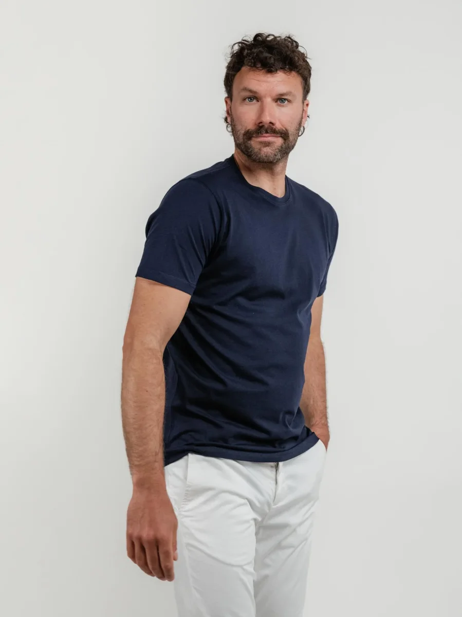 T-SHIRT BLU NAVY - immagine 3