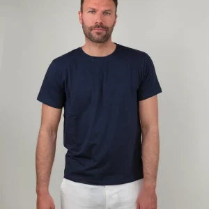 T-SHIRT GIROCOLLO A MANICA CORTA BLU