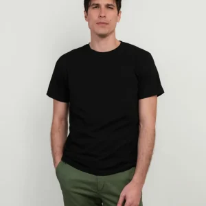 T-SHIRT GIROCOLLO NERA