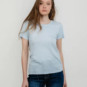 T-SHIRT IN LINO POLVERE