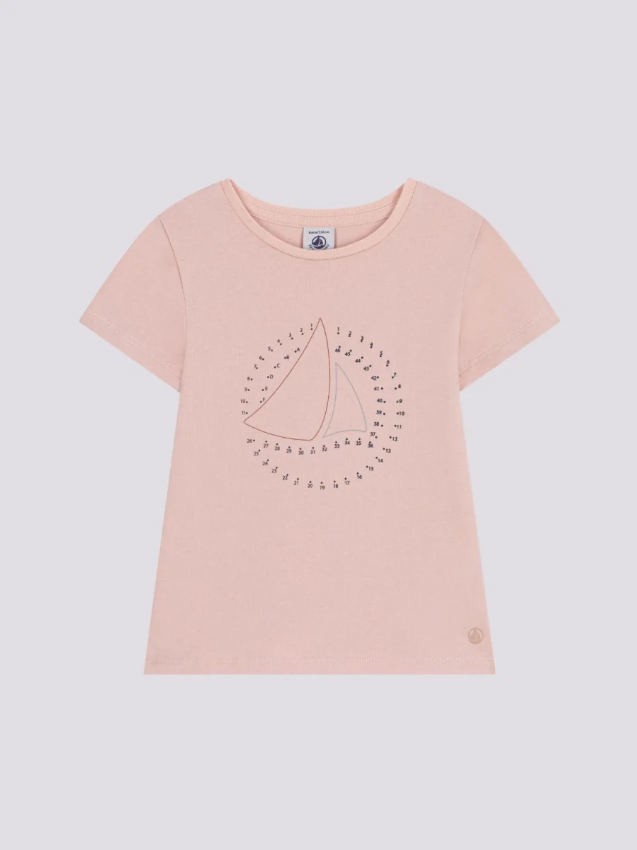T-SHIRT ROSA IN JERSEY LEGGERO BAMBINA