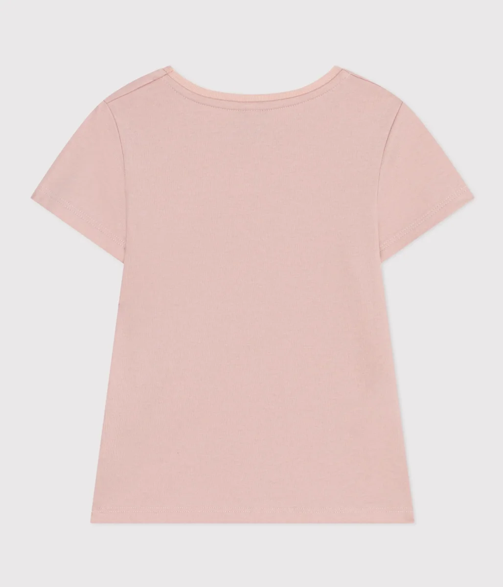 T-SHIRT ROSA IN JERSEY LEGGERO BAMBINA - immagine 4