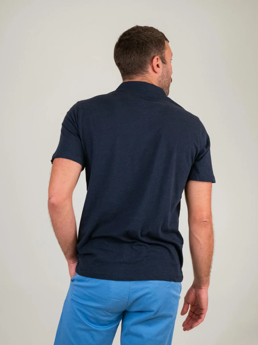 T-SHIRT STILE POLO BLU NAVY - immagine 4