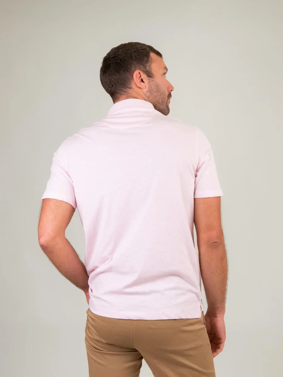 T-SHIRT STILE POLO ROSA - immagine 4
