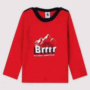 T-shirt a manica lunga rossa