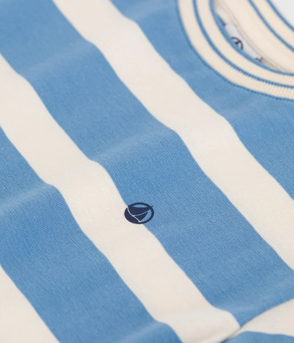 T-shirt a maniche corte in cotone a righe bambino - immagine 7