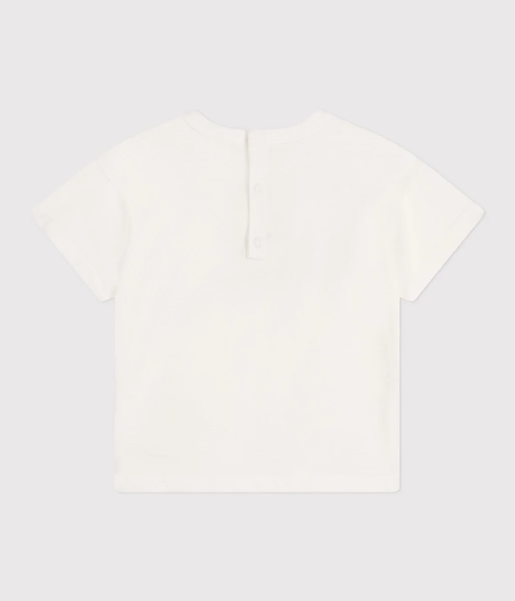 T-shirt a maniche corte in cotone con delfino - immagine 3