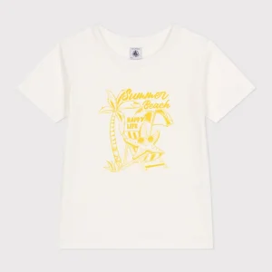 T-shirt a maniche corte in cotone con stampa bambino