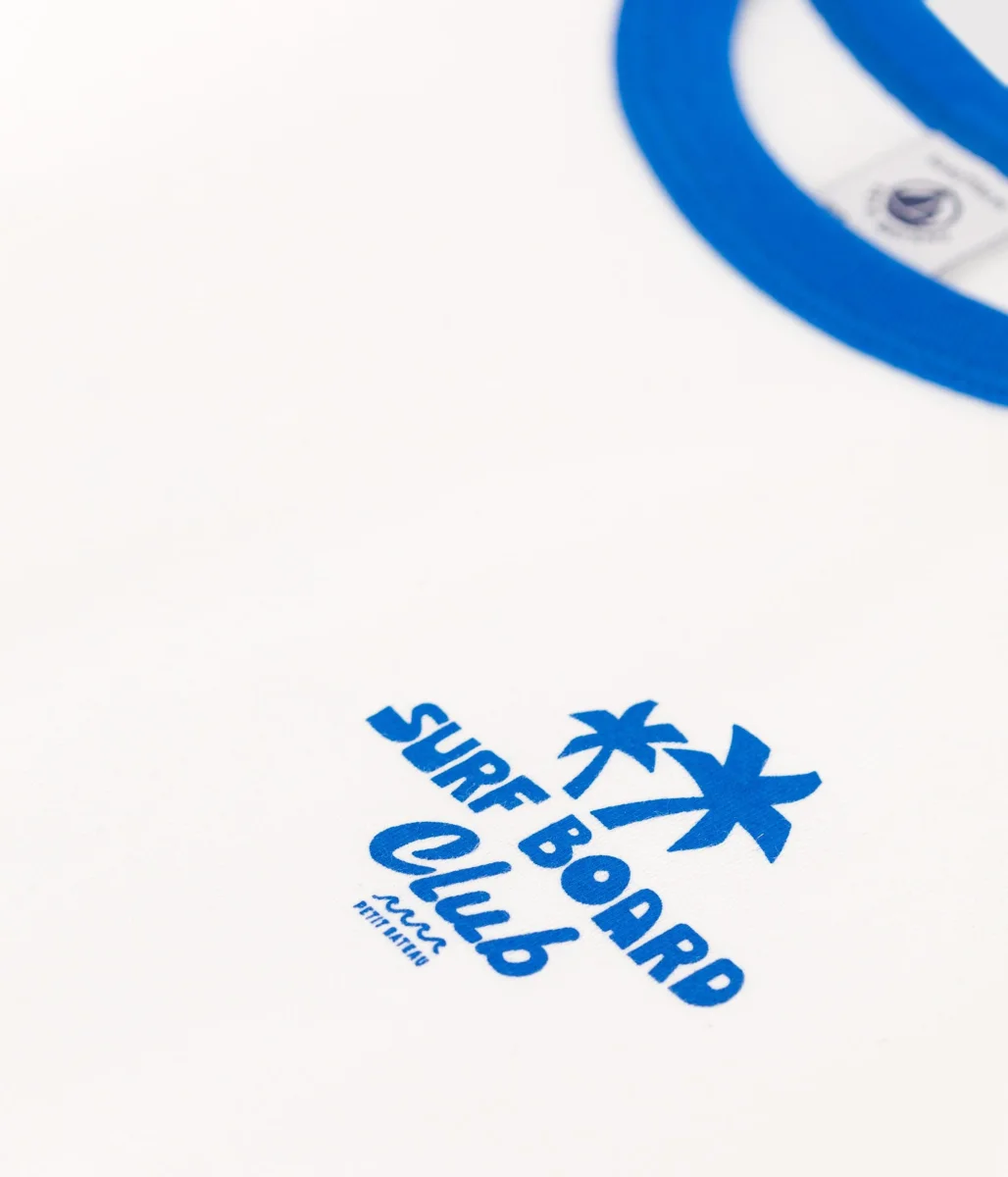 T-shirt a maniche corte in cotone con stampa bambino - immagine 4