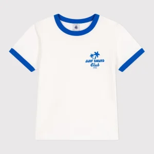T-shirt a maniche corte in cotone con stampa bambino