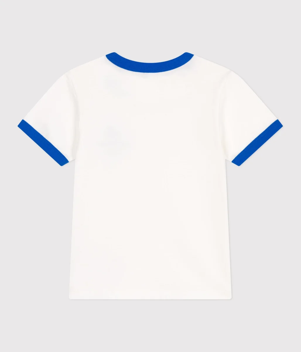 T-shirt a maniche corte in cotone con stampa bambino - immagine 3