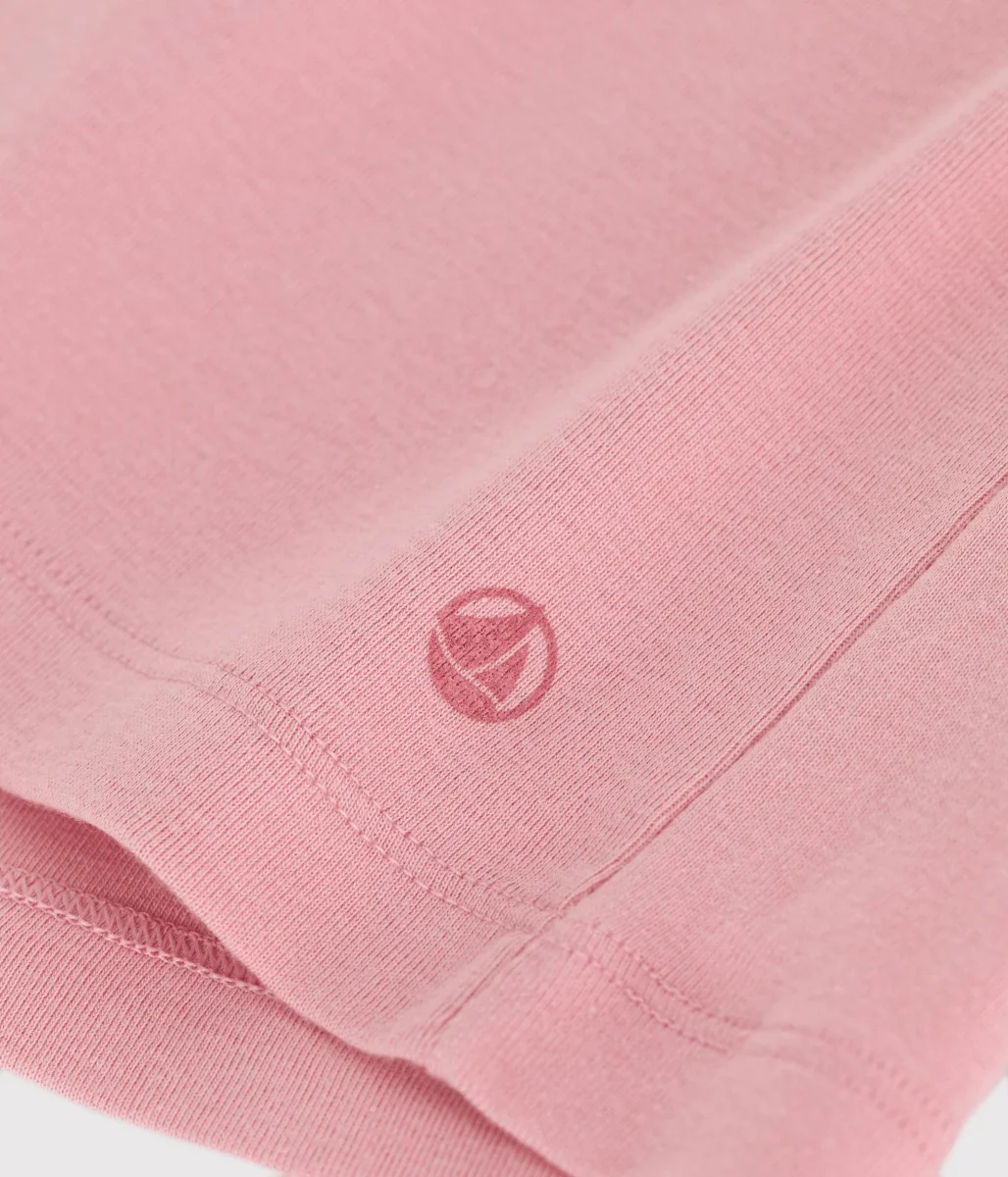 T-shirt a maniche corte in cotone tinta unita bambina - immagine 4