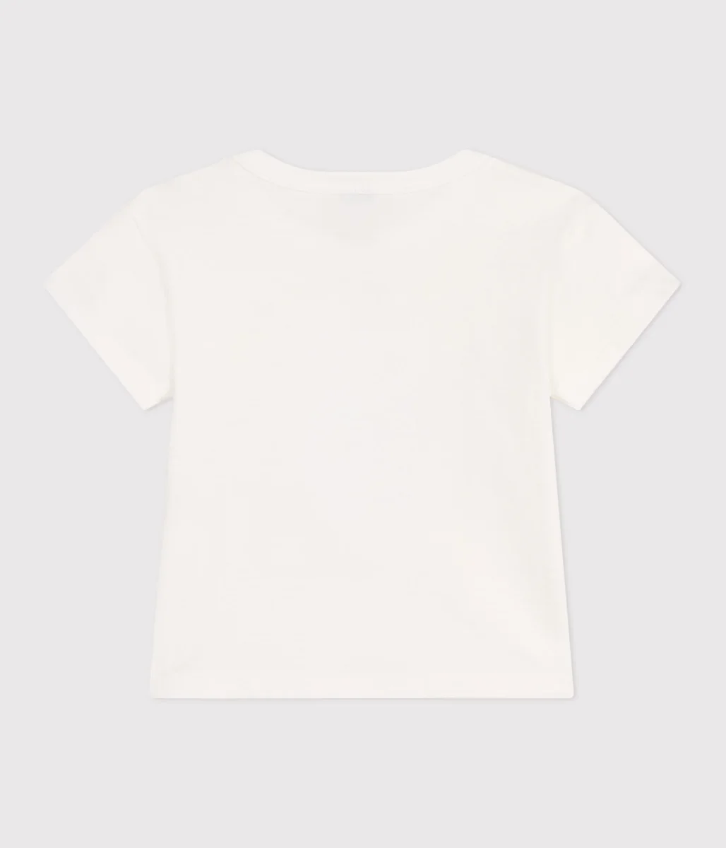 T-shirt a maniche corte in cotone tinta unita neonato - immagine 3