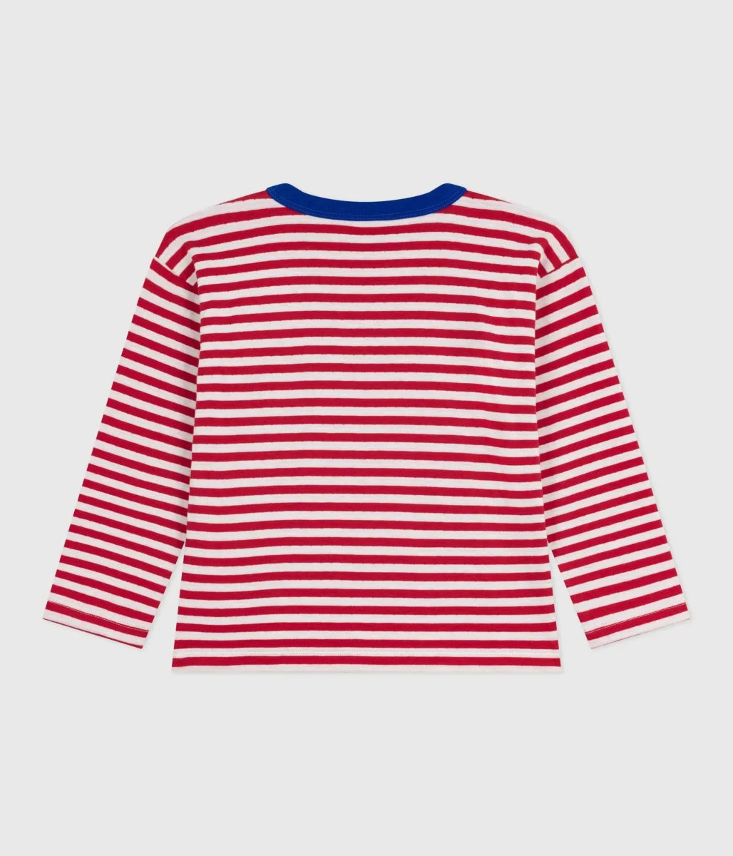 T-shirt bambino mariniere a righe rosse - immagine 4