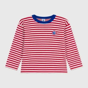T-shirt bambino mariniere a righe rosse