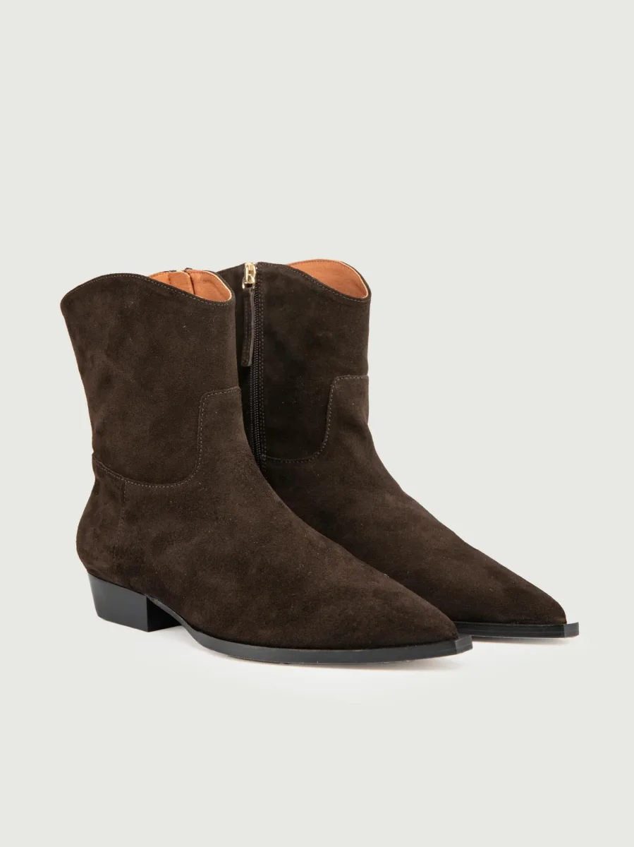 TEXANO IN CAMOSCIO CIOCCOLATO - immagine 3