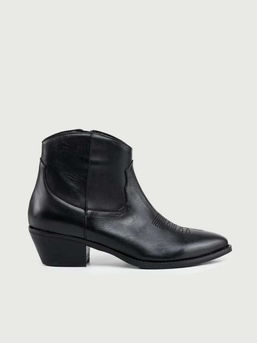 TEXANO IN PELLE  NERO