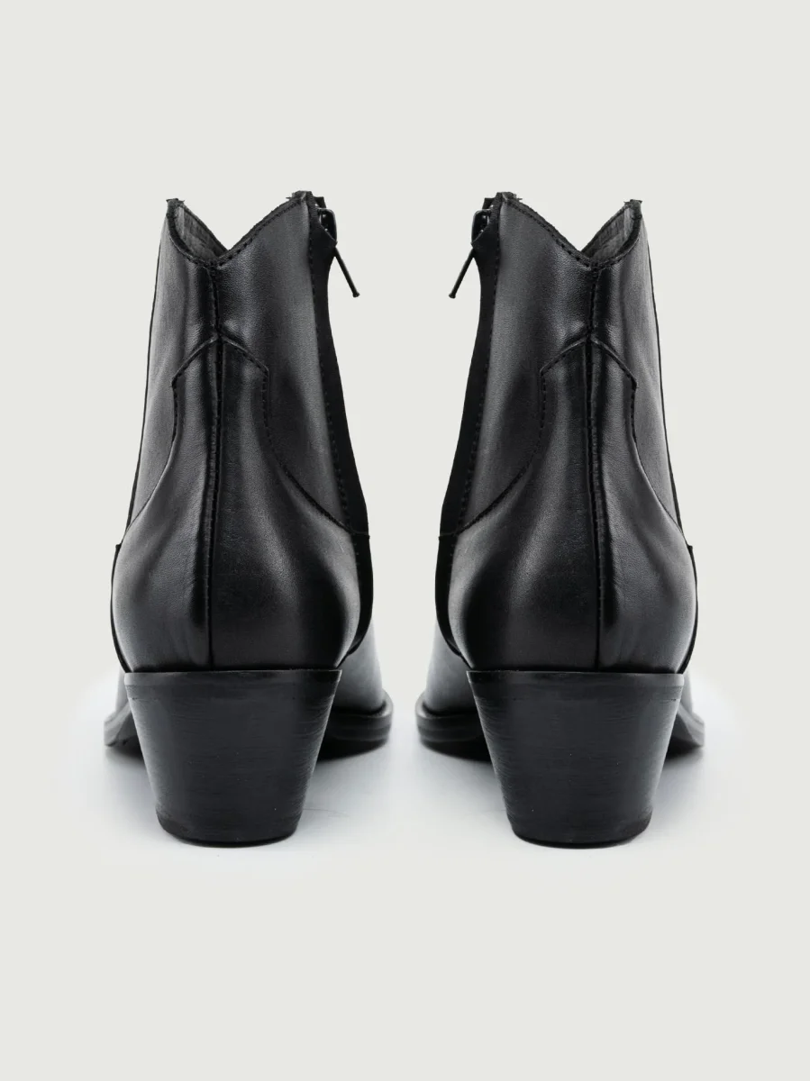 TEXANO IN PELLE  NERO - immagine 4