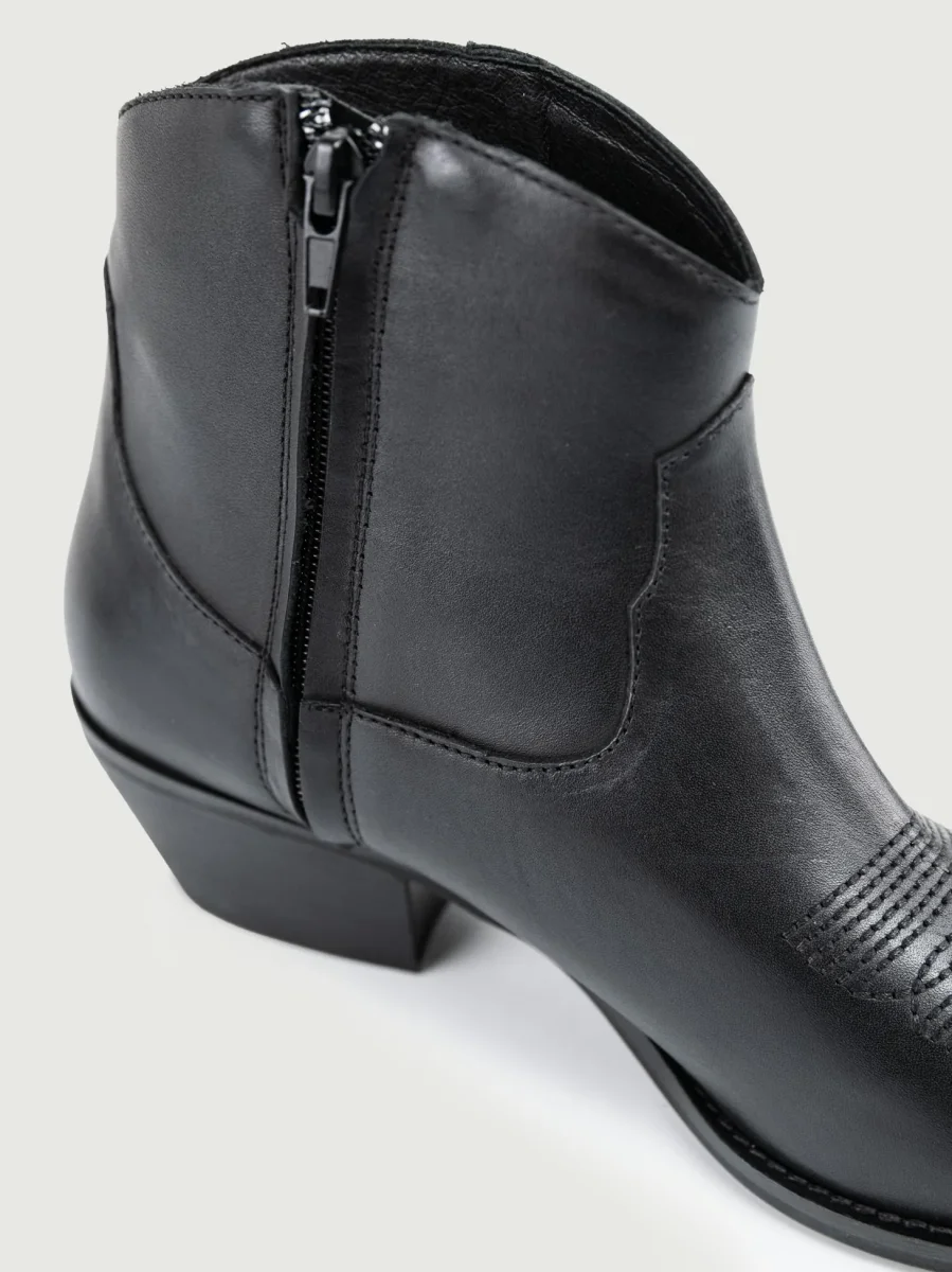 TEXANO IN PELLE  NERO - immagine 6