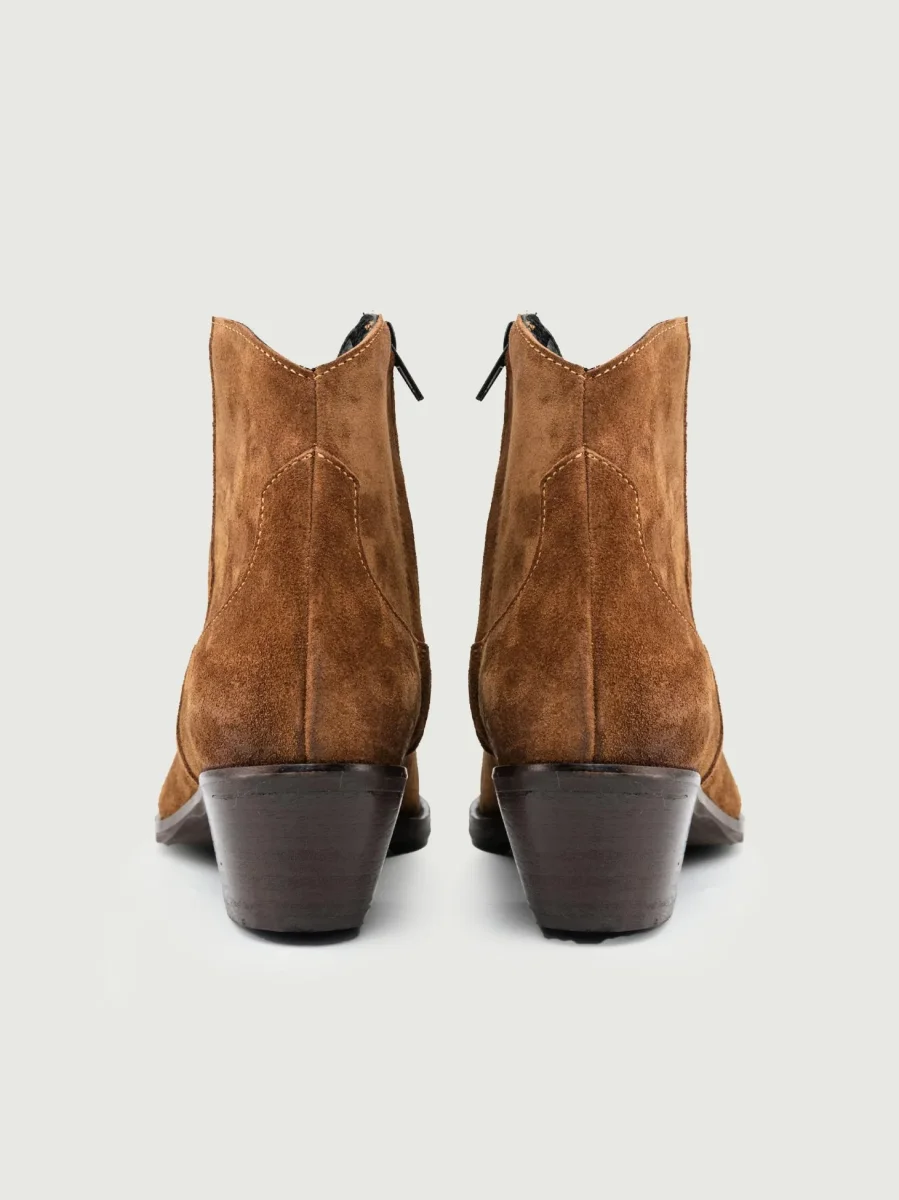 TEXANO IN PELLE SCAMOSCIATA COLOR TABACCO - immagine 4