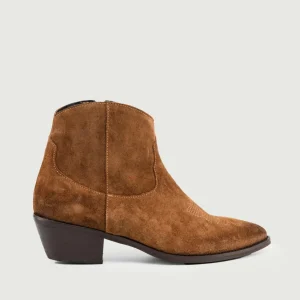 TEXANO IN PELLE SCAMOSCIATA COLOR TABACCO