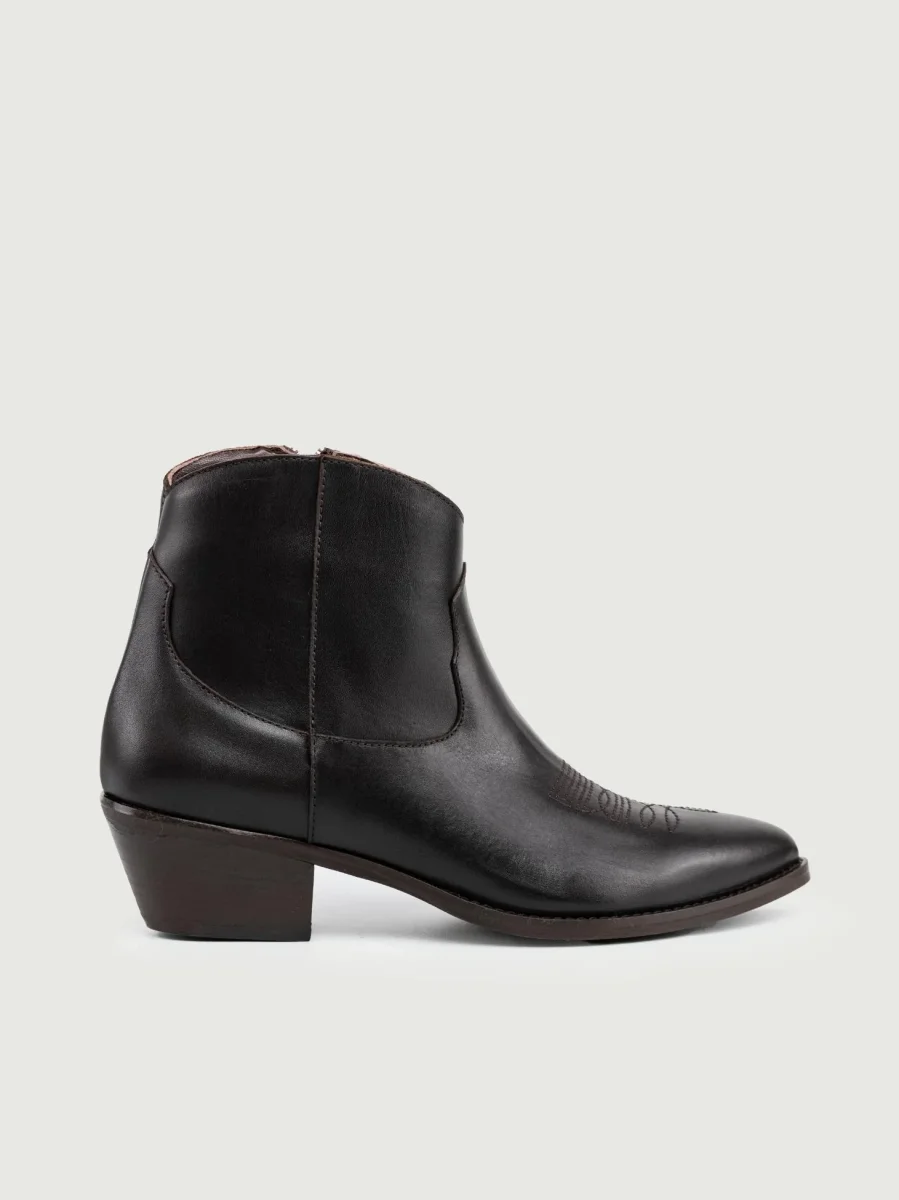 TEXANO IN PELLE TESTA MORO