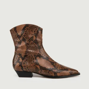 TEXANO STAMPA PITONE MARRONE