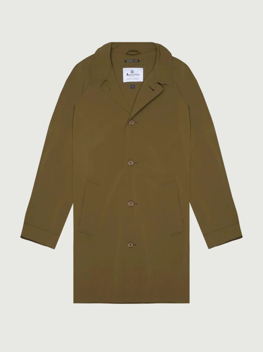 TRENCH IMPERMEABILE VERDE