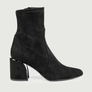 TRONCHETTO IN ALCANTARA NERO